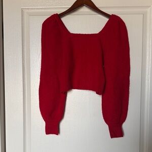 Versona Red Off-the-Shoulder Sweater